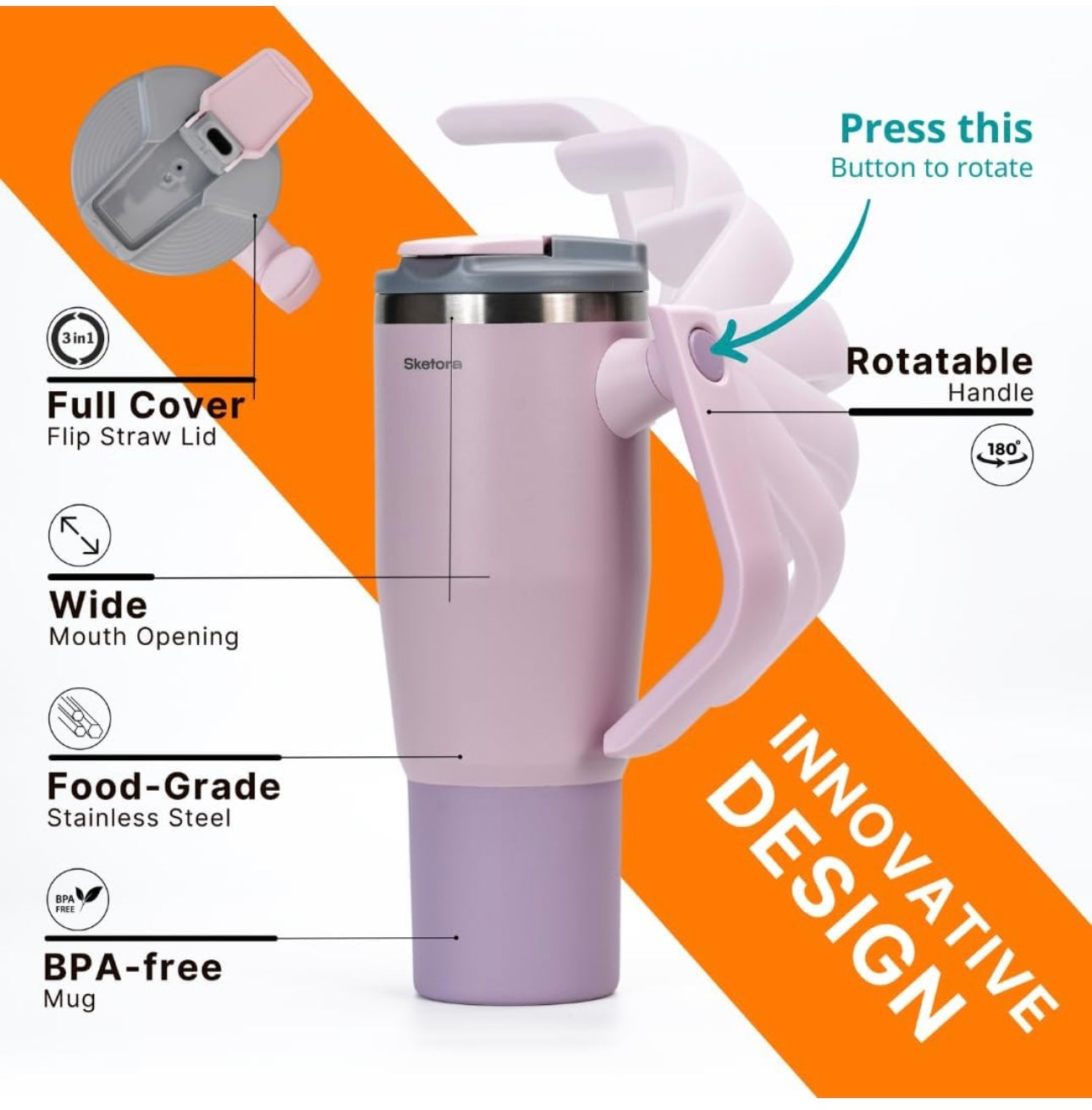 Convenient Ooze STAINLESS STEEL VACUUM TUMBLER