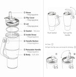 Convenient Ooze STAINLESS STEEL VACUUM TUMBLER